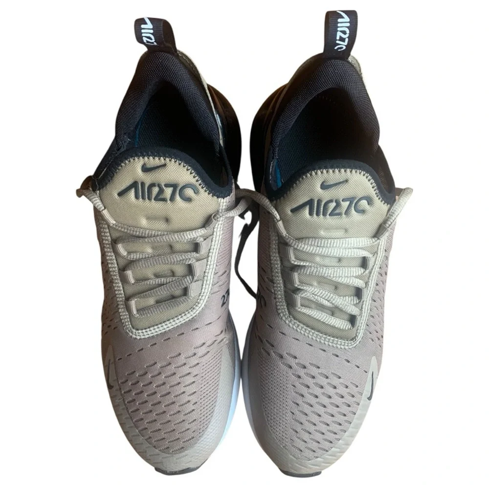 Nike Air Max 270 Brown Black & White Gym Running Workout Shoe Mens 8 Womens 9.5 - Picture 6 of 9